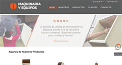 Desktop Screenshot of maquinariayequipos.com