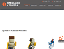 Tablet Screenshot of maquinariayequipos.com